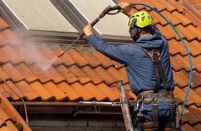 Démoussage et hydrofuge de toiture à Benais